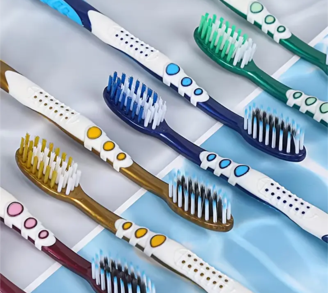 Toothbrushes, Each Wrapped Individually, Featuring Medium Soft Or Hard Bristles_2