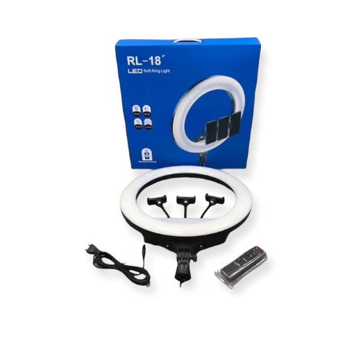 LED RING SELFIE LIGHT RL-18" / SOFT RING LIGHT +COMMANDE 18 POUCE_0