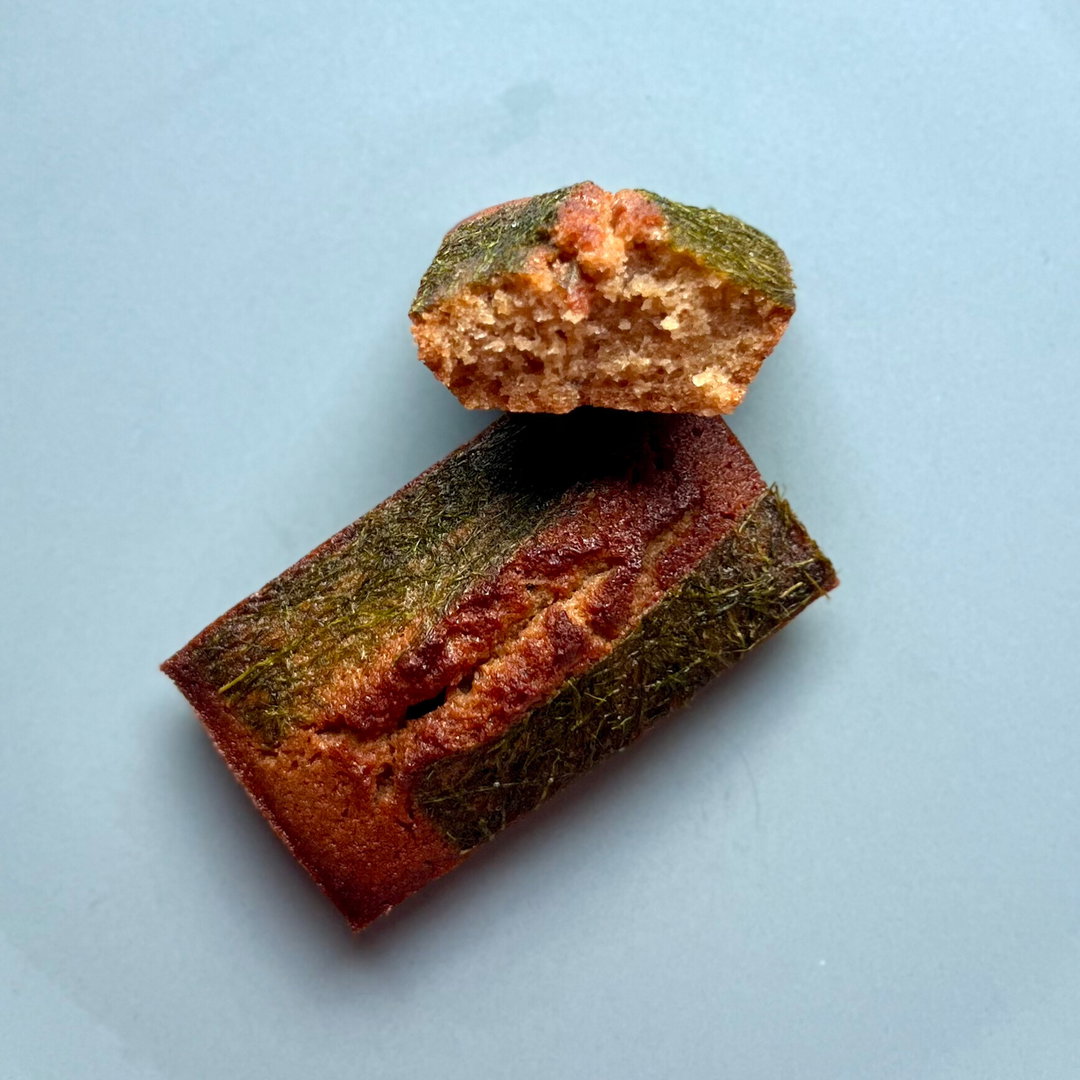 Korean Gamtae Seaweed Jasmine Tea Financier | 韓國甘苔茉莉花茶費南雪