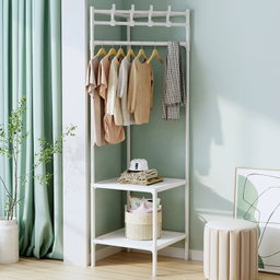 CORNER COAT RACK 