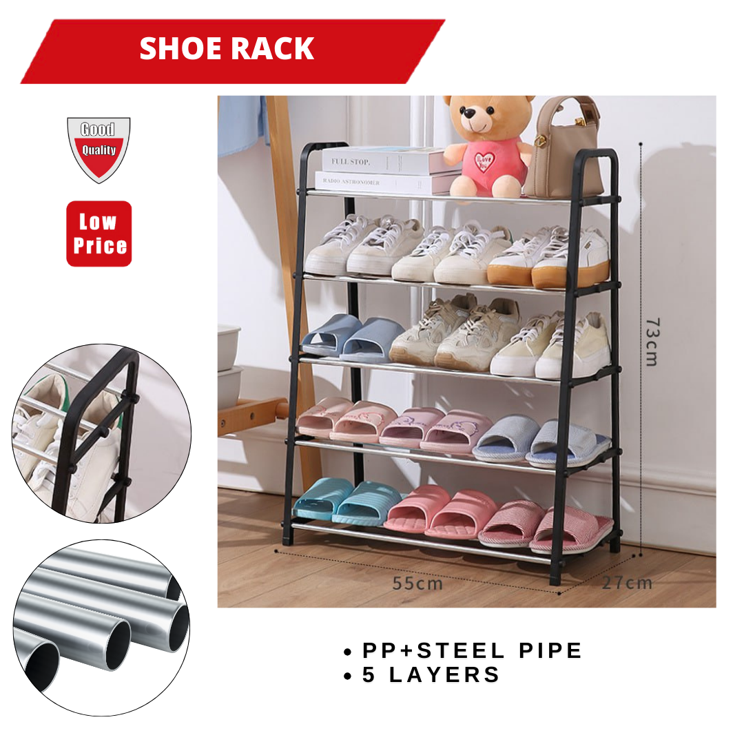 NEW A TYPE - 5 LAYER SHOE RACK (58CM) _0