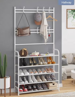 CLOTH HANGER SHOE RACK 4L 80CM NO COVER