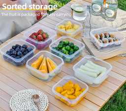 05pcs Box 350ml Outdoor Portable Bowl, pp Material Sealed Leak-proof.
