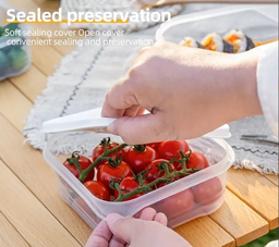05pcs Box 350ml Outdoor Portable Bowl, pp Material Sealed Leak-proof.