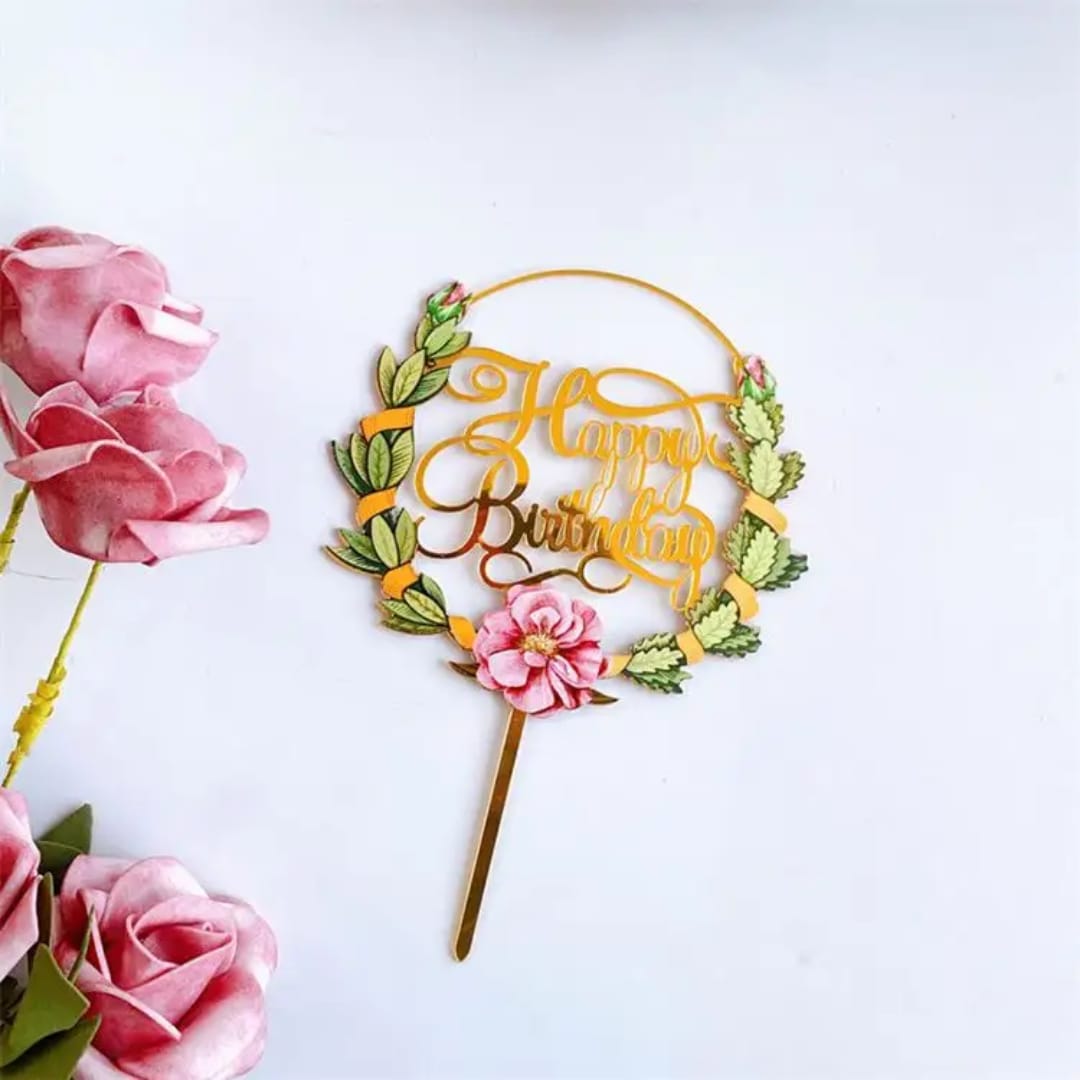Cake Topper de Happy Birthday_2