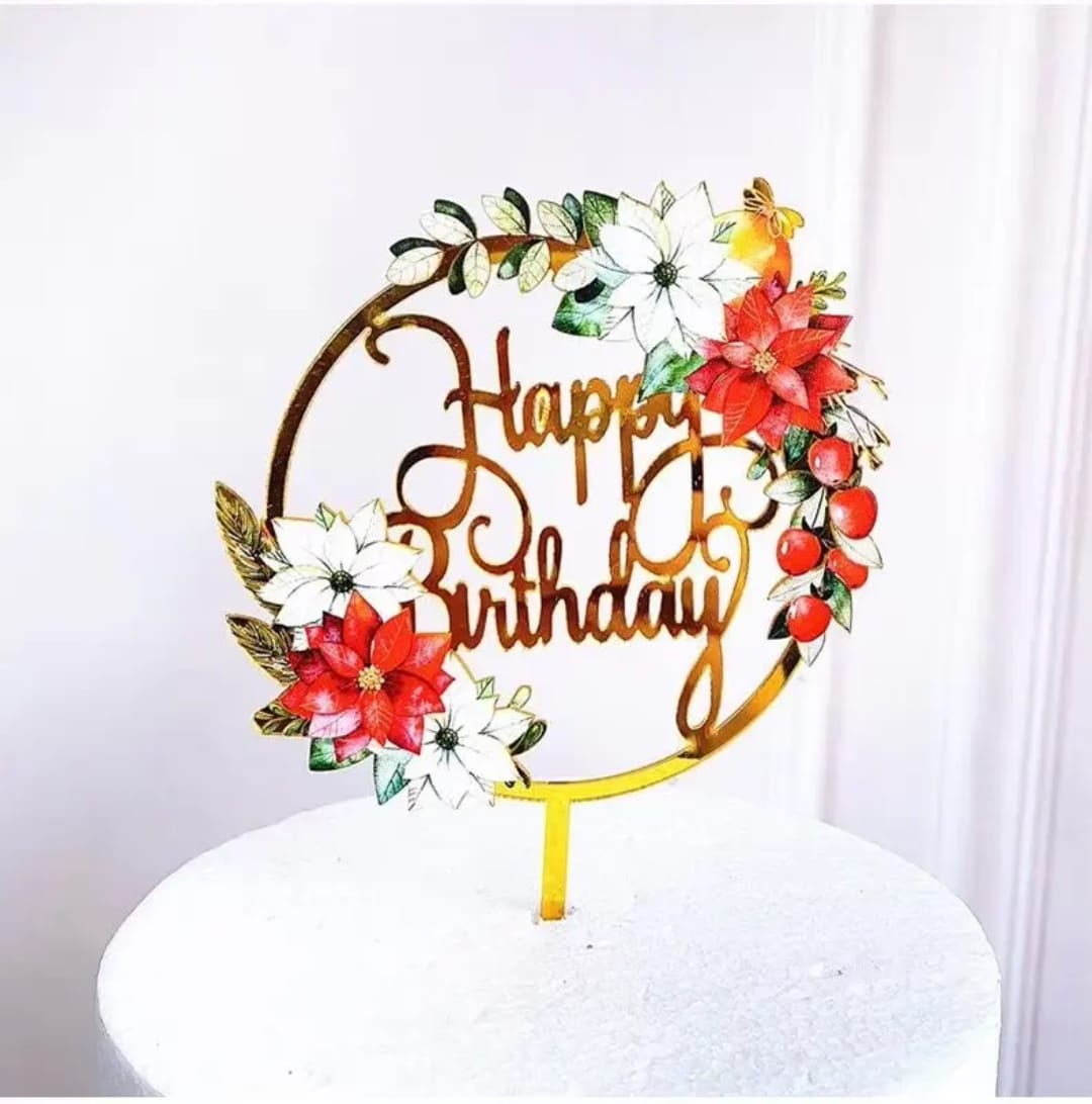 Cake Topper de Happy Birthday_4