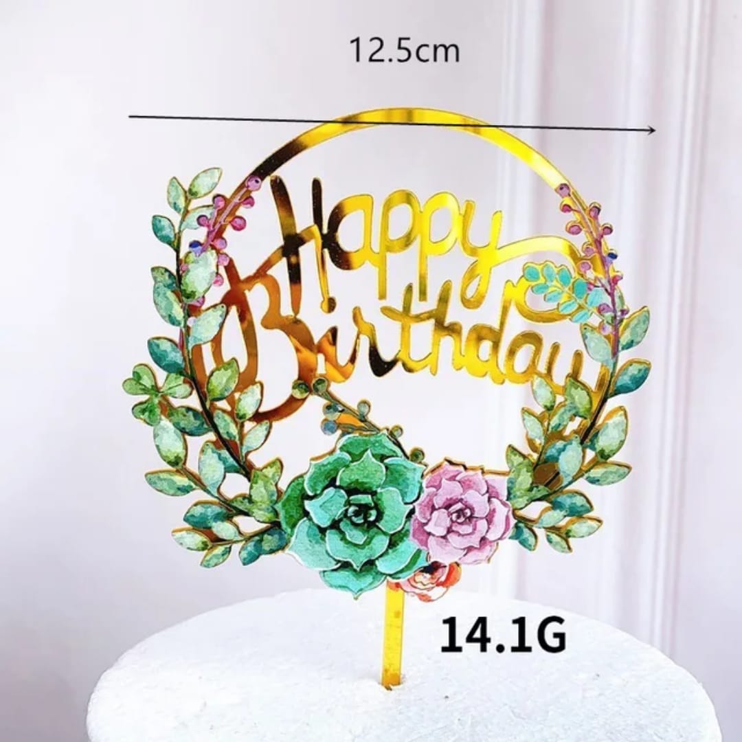 Cake Topper de Happy Birthday_3