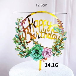 Cake Topper de Happy Birthday