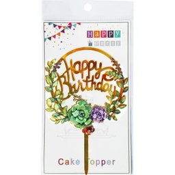 Cake Topper de Happy Birthday