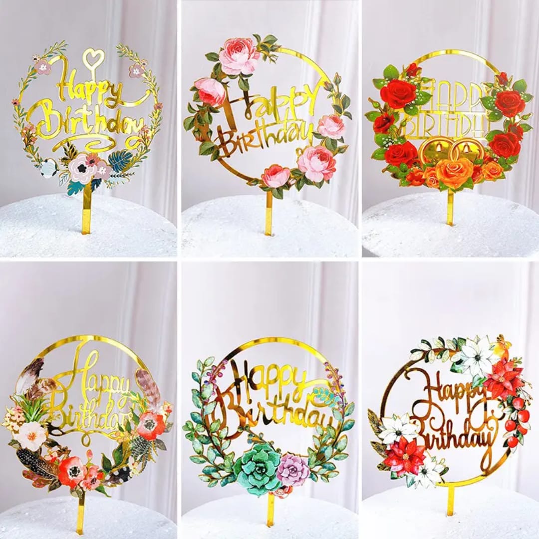 Cake Topper de Happy Birthday_1