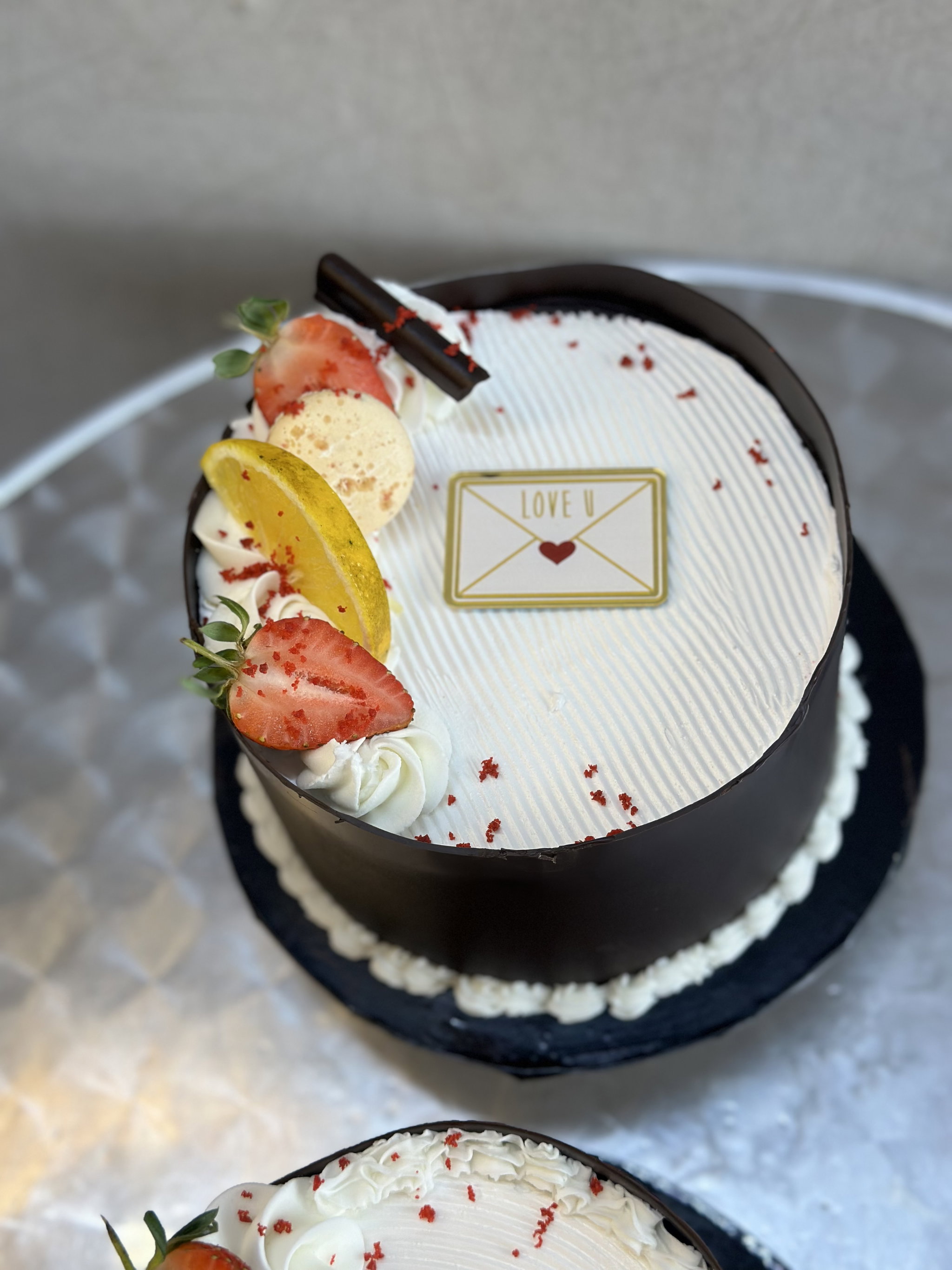 5 inches 1 layer Decadent Whipped cream Cake _2