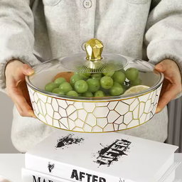 PET FOOD BUFFET SERVING TRAY BOWL