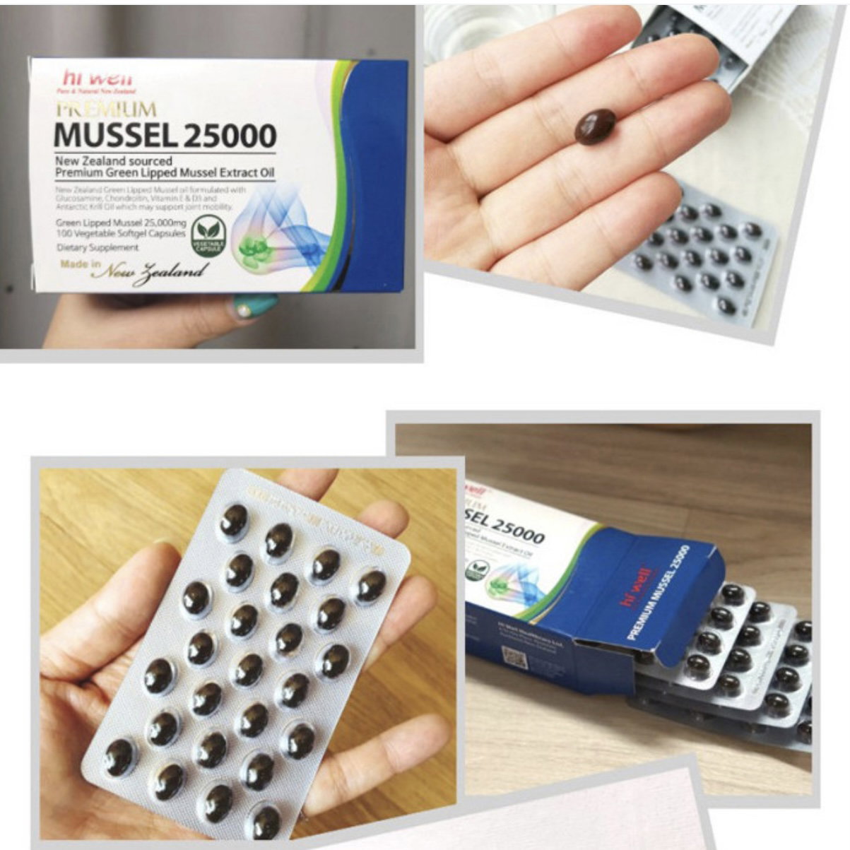 [초록잎 홍합] 하이웰 초록홍합 오일 25000(100정 /100일분) | [Green-lipped Mussel] *HiWell* Green Lipped Mussel Oil (100caps)_4