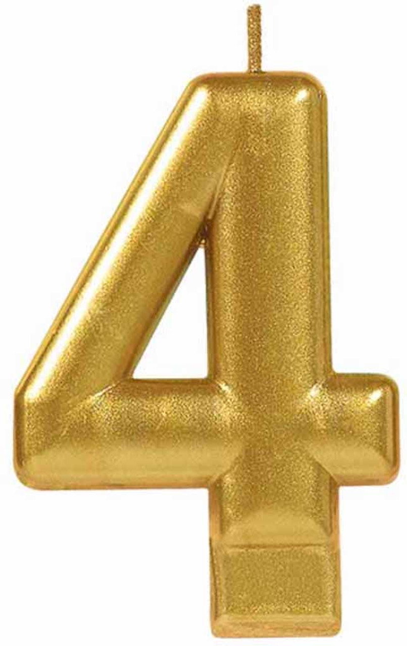 Velas Numericas Happy Birthday Douradas_7