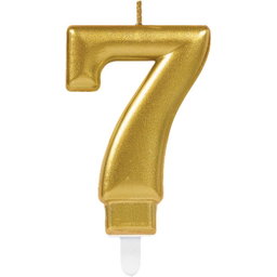 Velas Numericas Happy Birthday Douradas