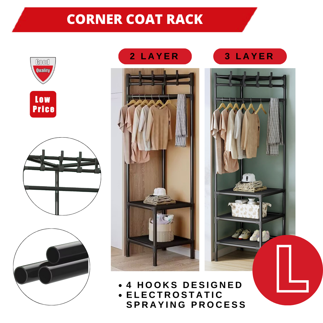 CORNER COAT RACK