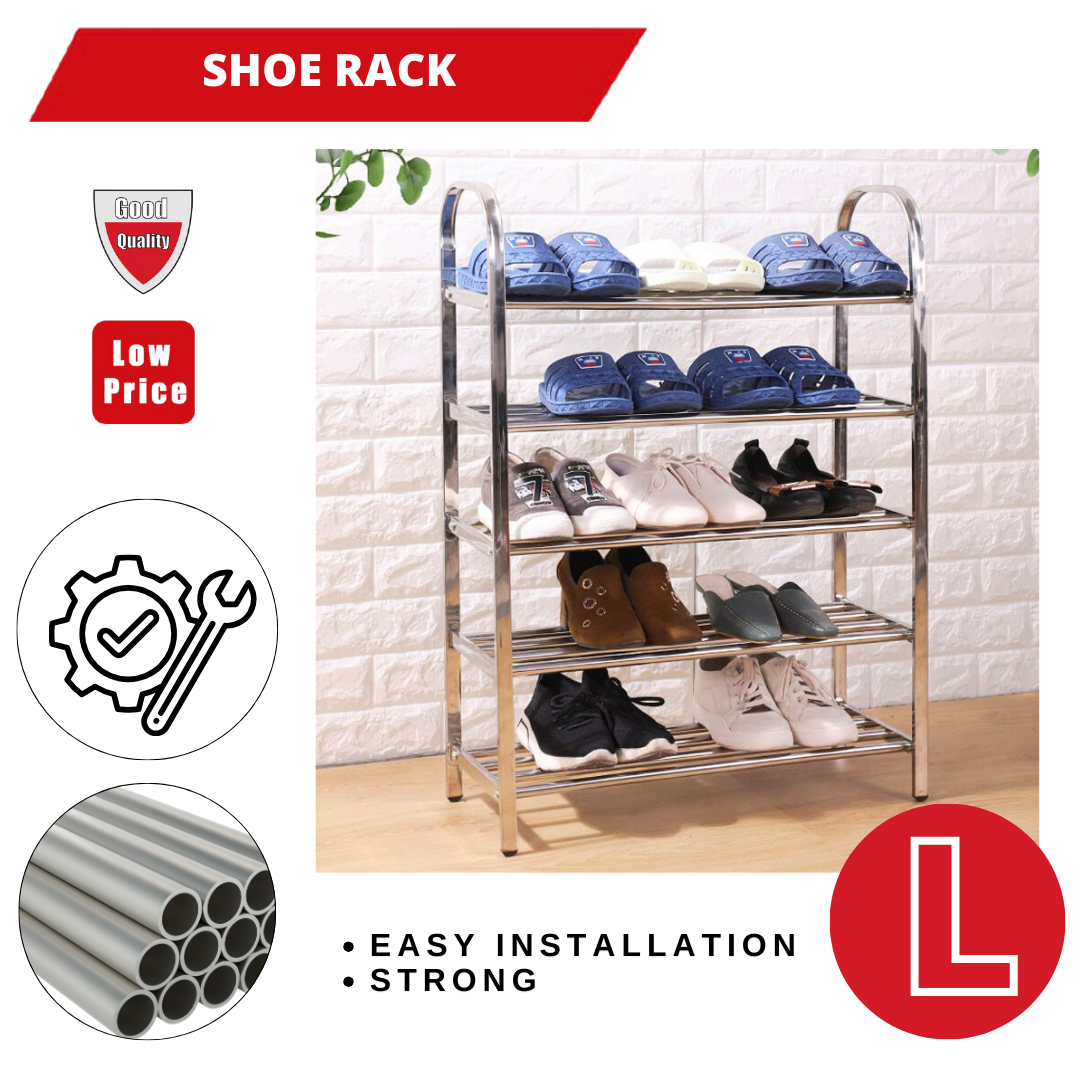 SHOE RACK STAINLESS STEEL 5L