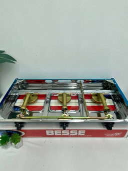 GAS STOVE - 3 BURNER RED