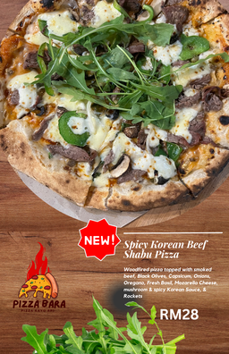 Spicy Korean Beef Shabu Pizza 