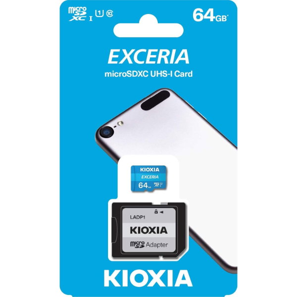 Kioxia Exceria MicroSDHC UHS-I Card 64GB_0