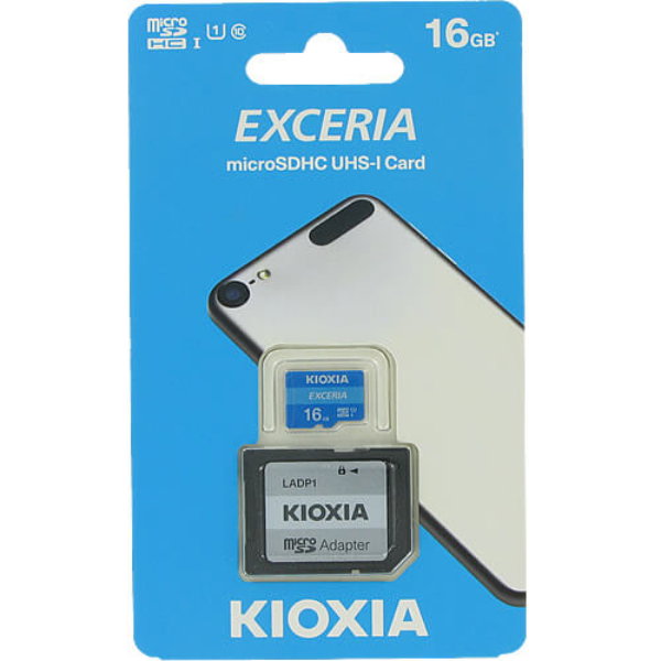 Kioxia Exceria MicroSDHC UHS-I Card 16GB_0