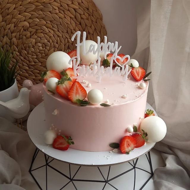 7 inches 1 layer Decadent Whipped cream Cake _1