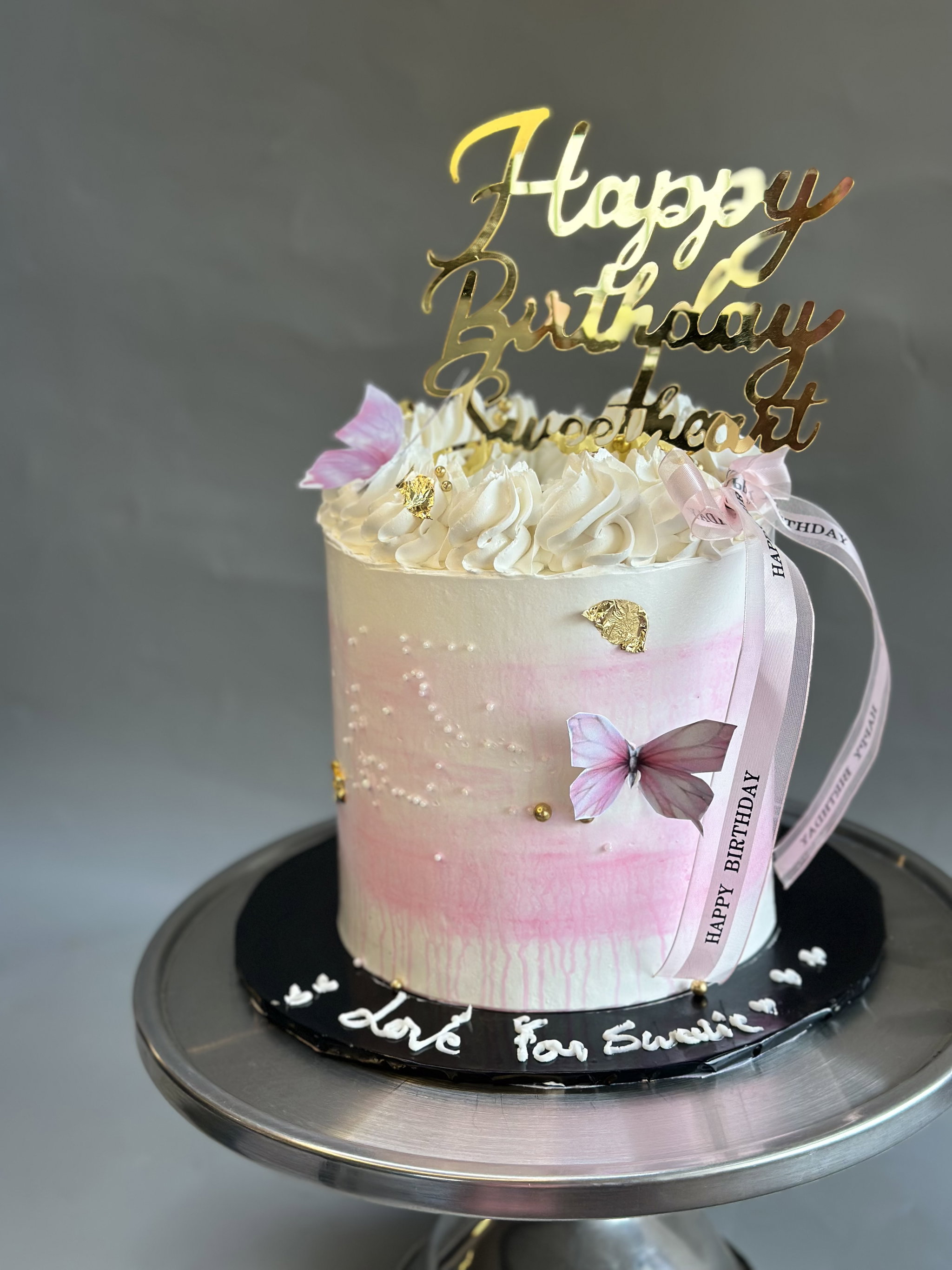 6 inches 2 layer Decadent Whipped cream Cake _1