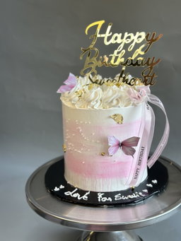 6 inches 2 layer Decadent Whipped cream Cake 