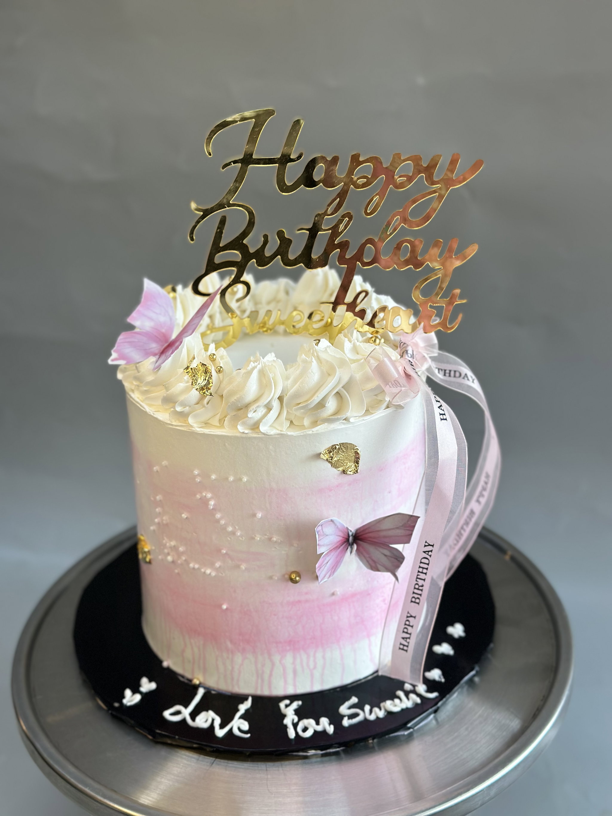 6 inches 2 layer Decadent Whipped cream Cake _3