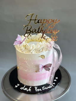 6 inches 2 layer Decadent Whipped cream Cake 