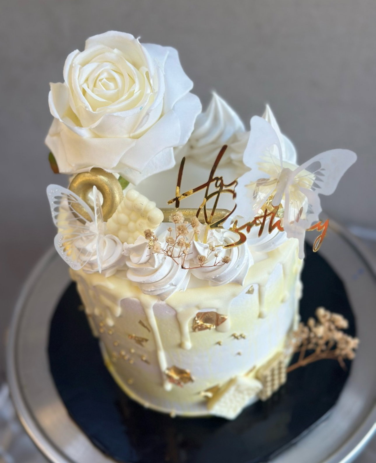 6 inches 2 layer Decadent Whipped cream Cake _4