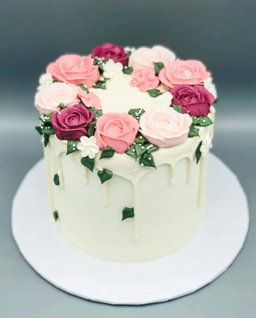 7 inches 2 layer Decadent Whipped cream Cake  