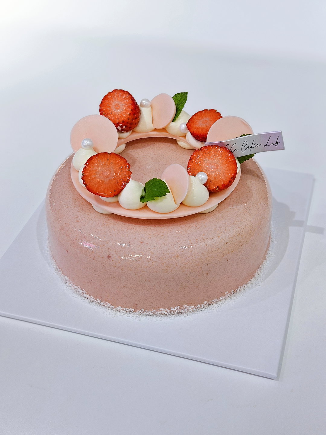 Pink Guava Strawberry Cake