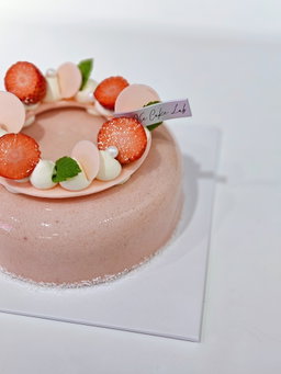 Pink Guava Strawberry Cake