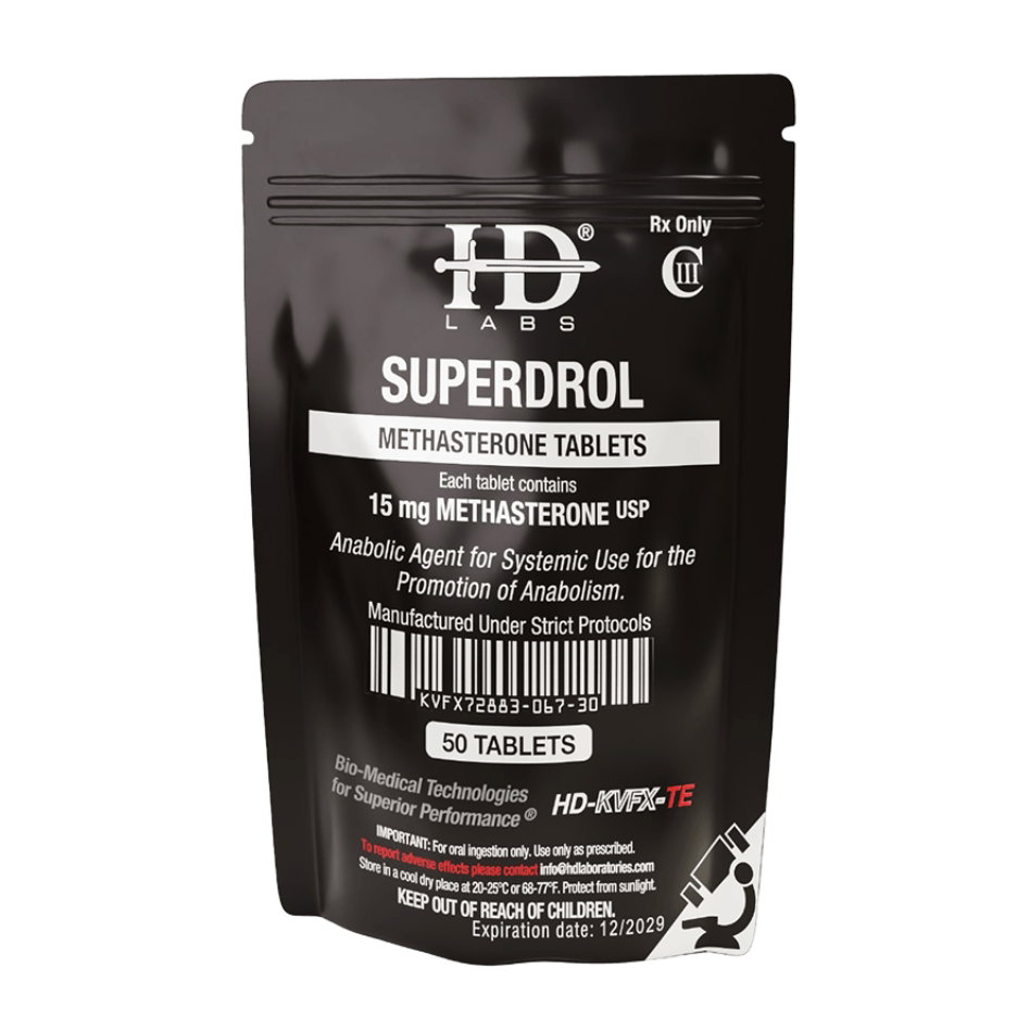 HD LABS Superdrol 15mg 50 Tablets 