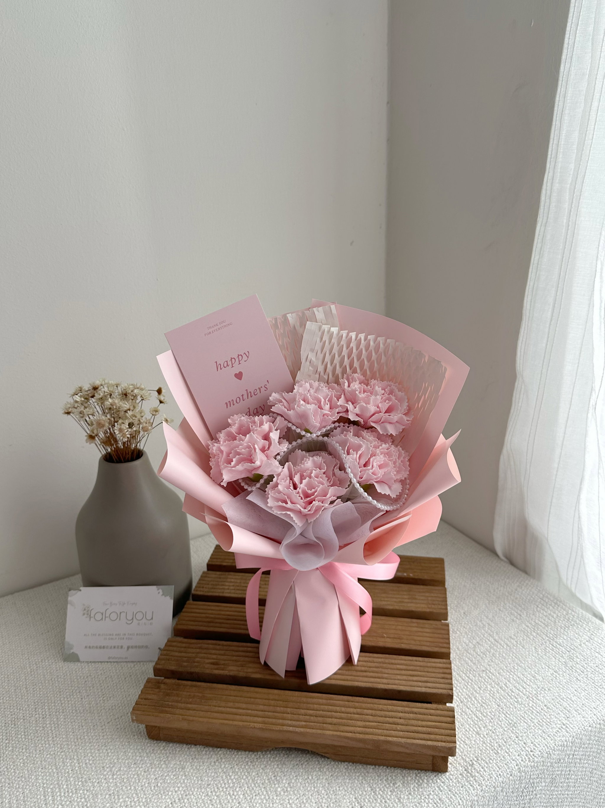 ( MC10 ) Carnation Soap Flower Bouquet _3