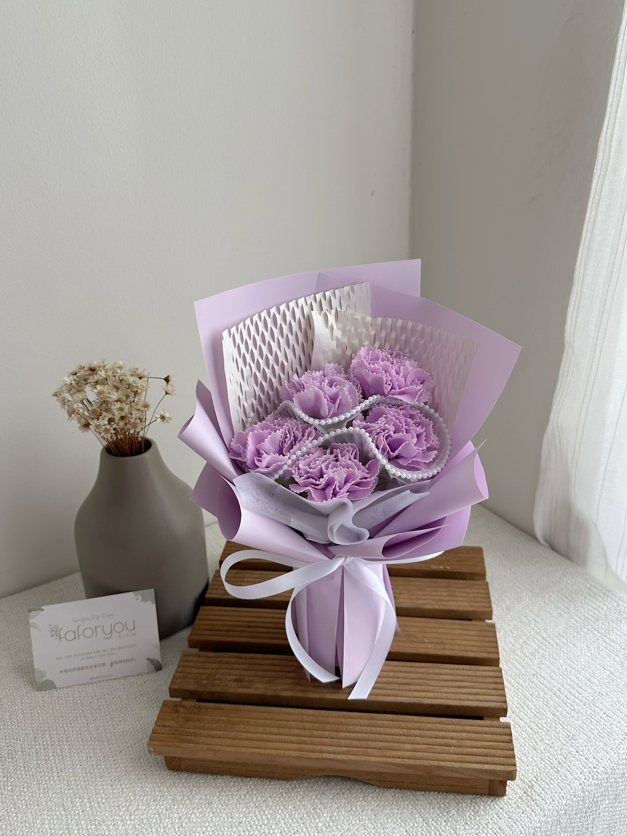 ( MC10 ) Carnation Soap Flower Bouquet _6