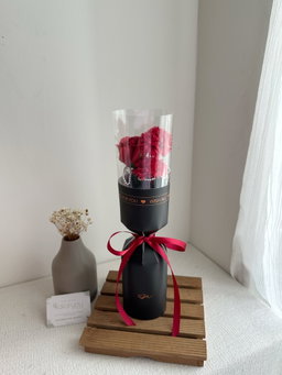 3 Stalk Soap Flower Round Bouquet 