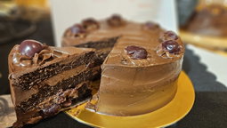 Chocolate Rum Cherry Cake