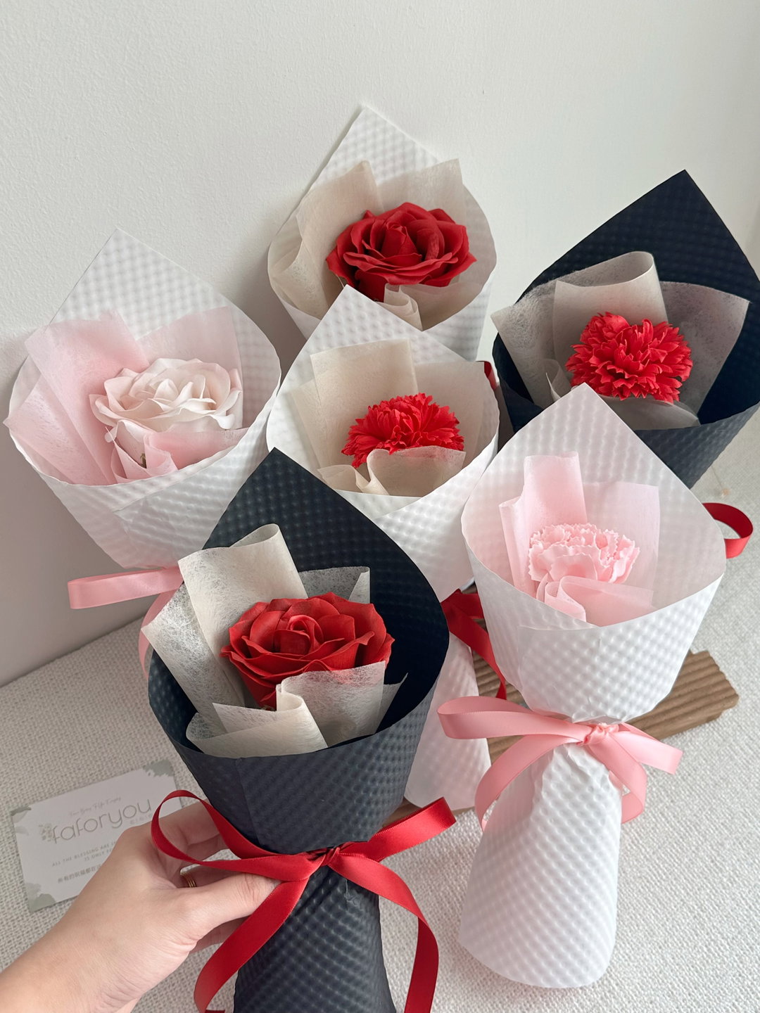 1 Stalk Soap Flower Bouquet 