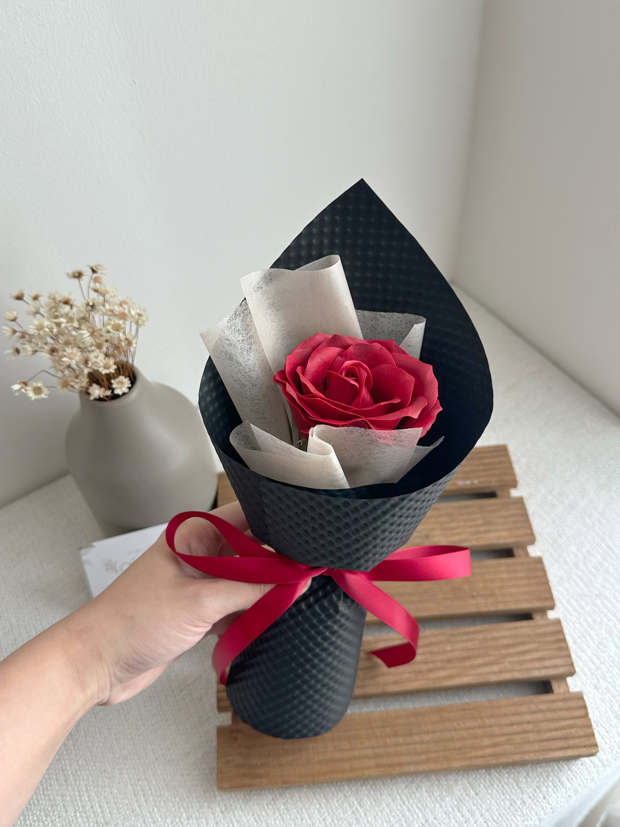 1 Stalk Soap Flower Bouquet _3