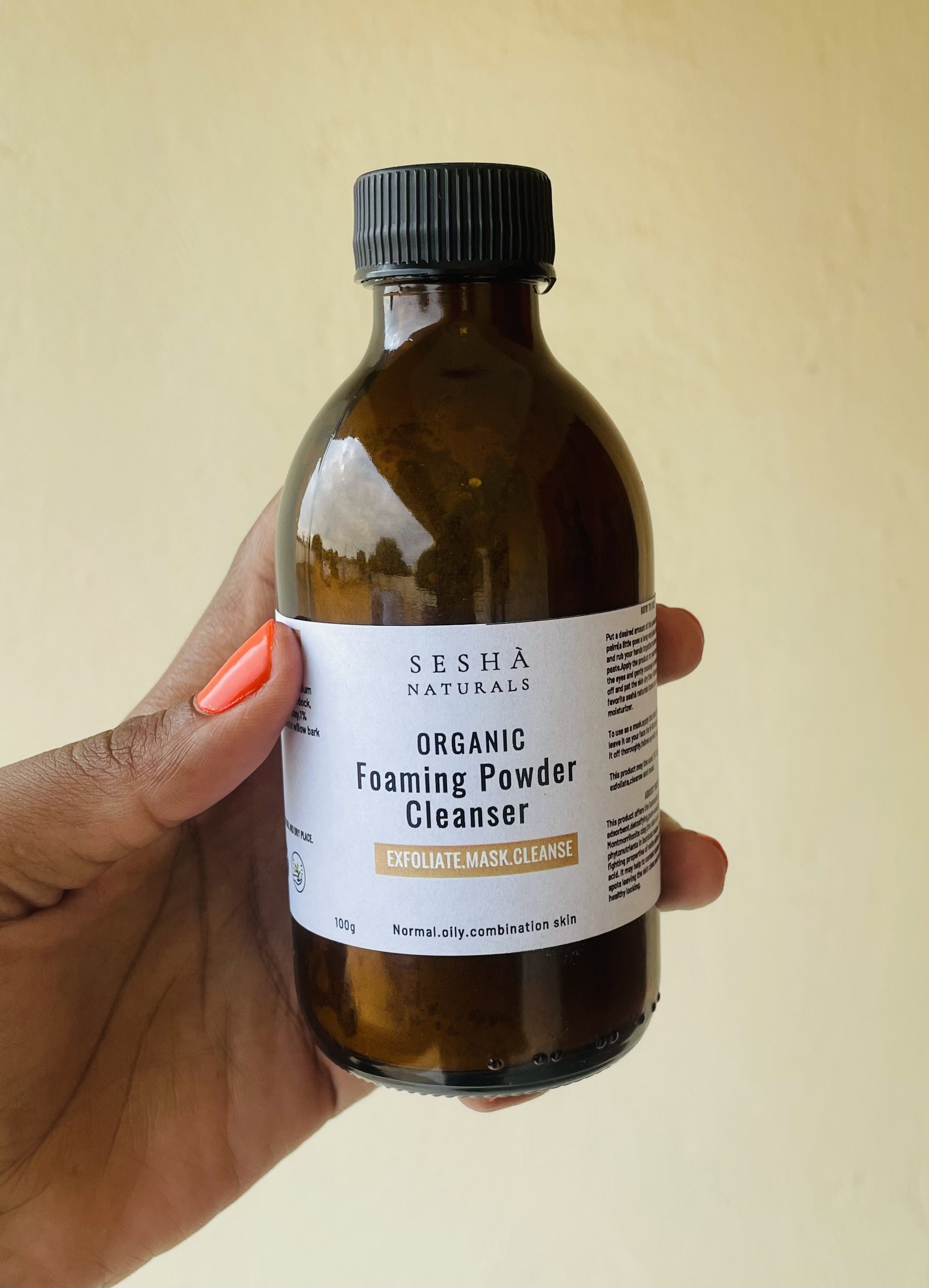 Organic powder cleanser with salicylic acid (100ml)_0