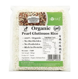 DF Lohas Org Pearl Glutinuos Rice 有机珍珠糯米 500 g