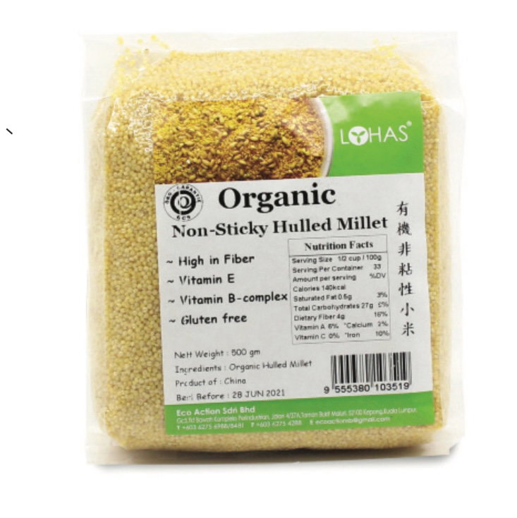 DF Lohas Org Non- Sticky Millet 有机非粘性小米 500 g
