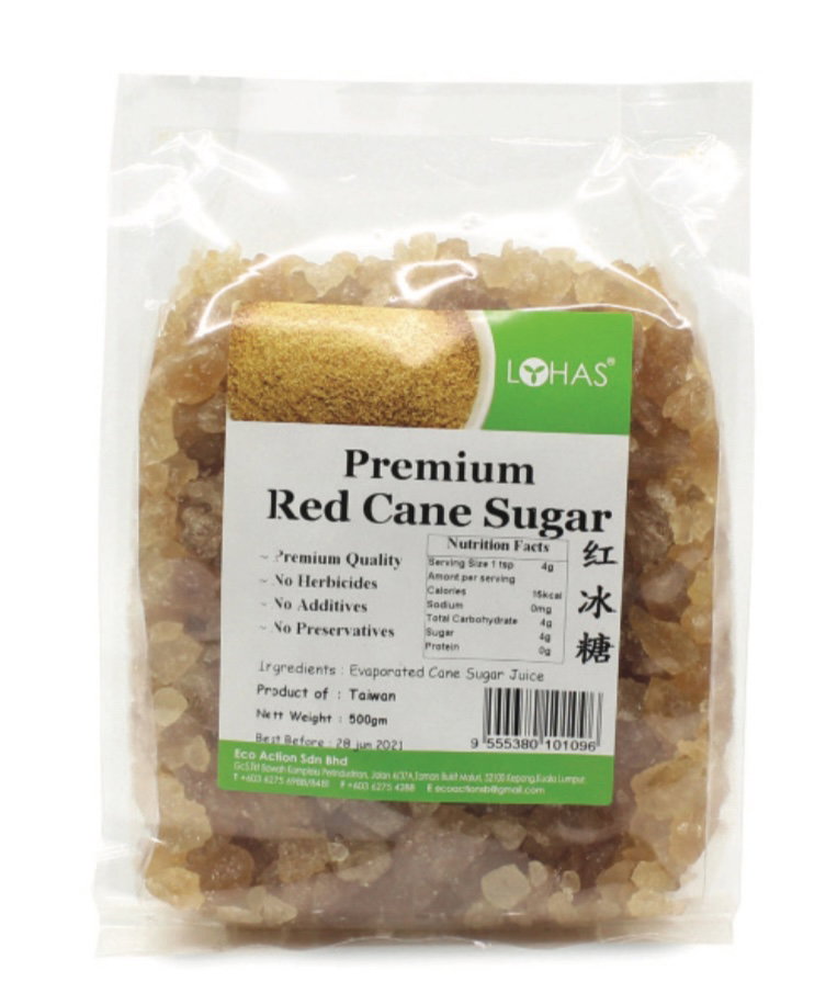 DF Red Cane Sugar 红冰糖 500 g_0