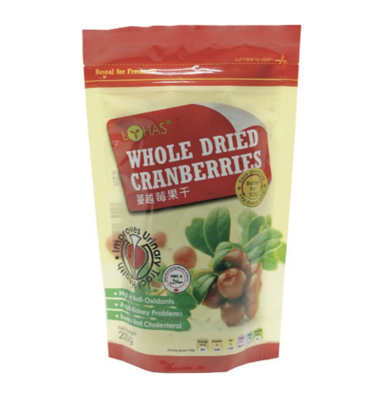 DF Lohas Whole Dried Cranberries 蔓越 莓果干 200 g_0