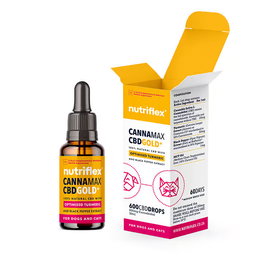 CannaMax Gold CBD Oil For Dogs and Cats 600mg 30ml