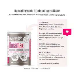 FloraMax Probiotic for Dogs and Cats 180g – Digestive Health and Gut Balance