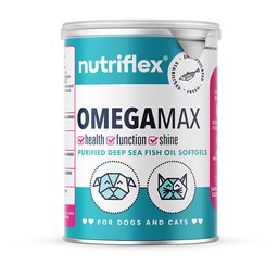 OmegaMax Omega 3 For Dogs & Cats | Fish Oil Softgels 120 x 1000mg