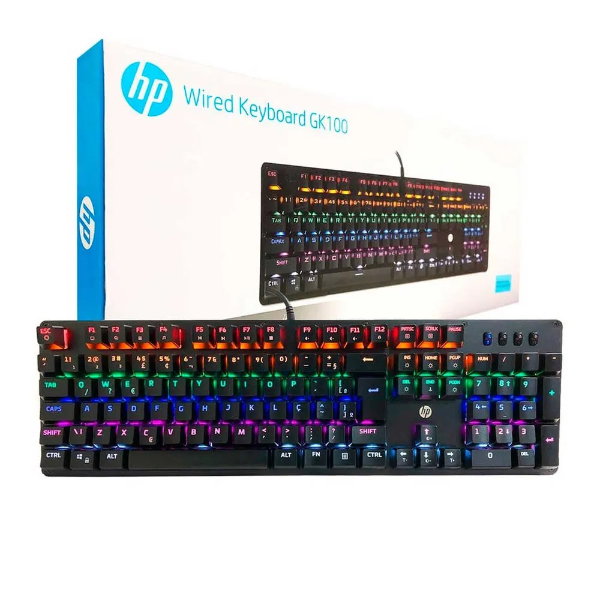 HP CLAVIER ORDINATEUR AVEC FIL HP GK100 ORIGINAL